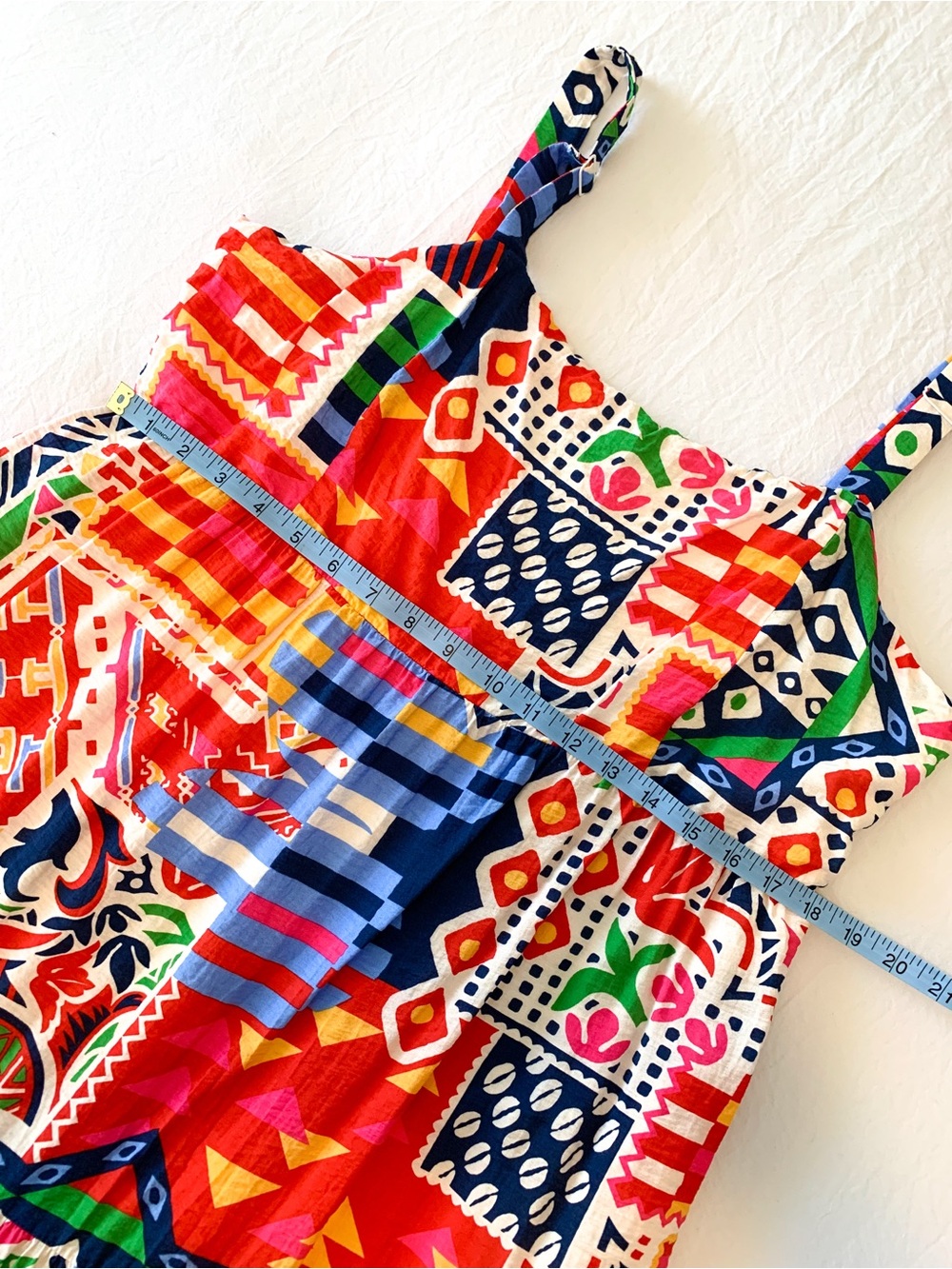 Skies Are Blue maxi dress sleeveless sun dress vibrant abstract print size XL - Picture 10 of 11
